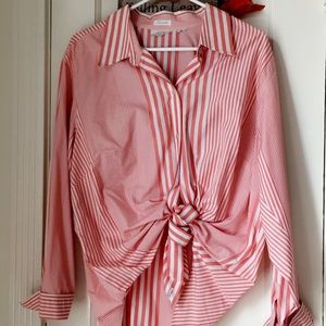 Striped button shirt